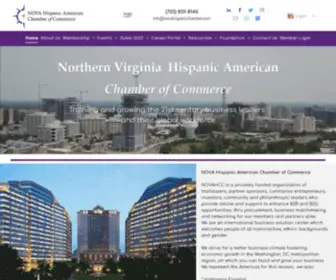 Novahispanicchamber.com(Northern Virginia Hispanic Chamber of Commerce) Screenshot