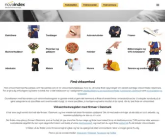 Novaindex.com(Find virksomhed) Screenshot