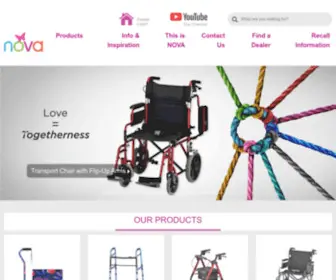 Novajoy.com(Nova Medical Products) Screenshot