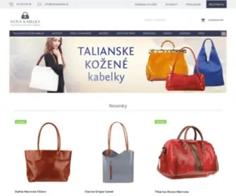 Novakabelka.sk(Talianske kožené kabelky) Screenshot