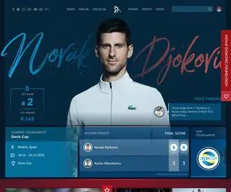 Novakdjokovic.com(The official website) Screenshot