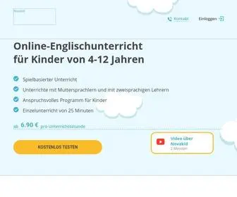 Novakid.de(Englisch) Screenshot