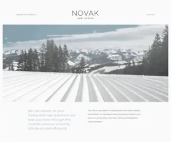 Novaklawoffice.com(Novak Law Office) Screenshot