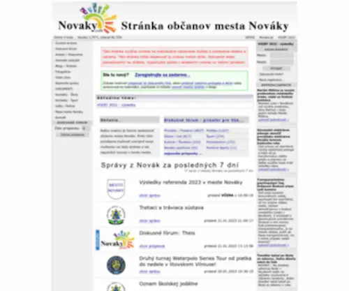 Novaky.com(Nováky.COM) Screenshot