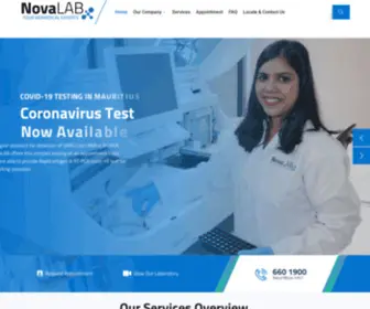 Novalab.mu(NovaLAB Mauritius Covid) Screenshot