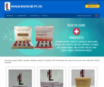 Novalabhealthcare.com(Anti Alergy Tablets Manufacturer) Screenshot