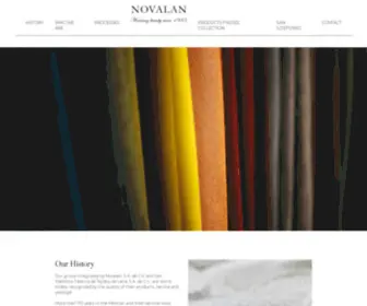 Novalan.com(Novalan // weaving beauty since 1983) Screenshot
