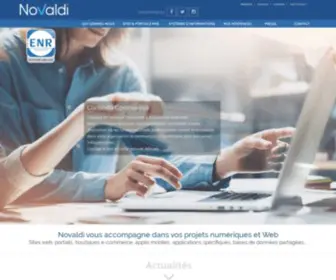 Novaldi.com(NOVALDI, spécialiste des TIC) Screenshot