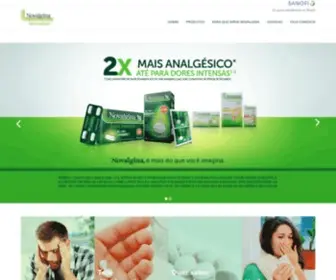 Novalgina.com.br(Analgésico para Dores Intensas e Febre) Screenshot