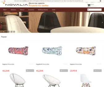 Novaliahome.com(Comprar sillas de diseño) Screenshot