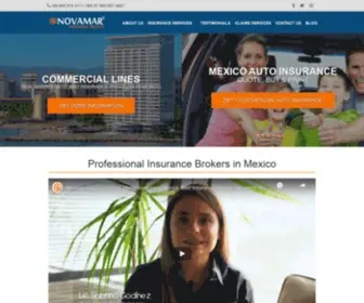 Novamarinsurance.com.mx(Mexican Insurance Brokerage Firm) Screenshot