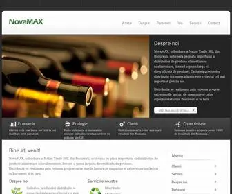 Novamax.ro(A Natim food ditribution company) Screenshot