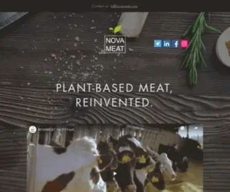 Novameat.com(Plant-Based Meat) Screenshot