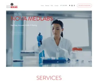 Novamedlabs.com(Rapid & PCR Covid Test) Screenshot