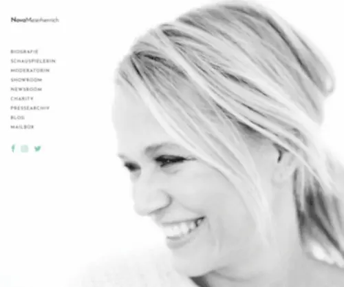 Novameierhenrich.de(Willkommen auf der offiziellen Website von Schauspielerin & Moderatorin Nova Meierhenrich) Screenshot