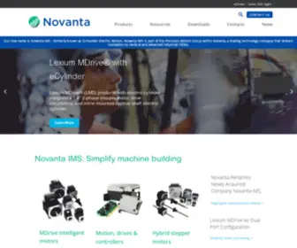 Novantaims.com(Novanta IMS) Screenshot