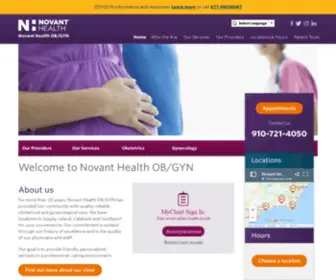 Novanthealthobgyn.org(Womens Health Clinics in Eastern NC) Screenshot