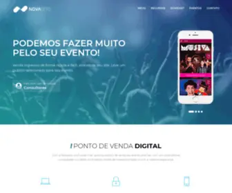 Novaoitotickets.com.br(Plataforma White Label para venda de ingressos e ficha de bar) Screenshot