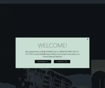 Novaonwilshire.com(New Koreatown Apartment) Screenshot