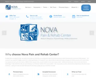 Novapainandrehab.com(Nova Pain and Rehab Center) Screenshot