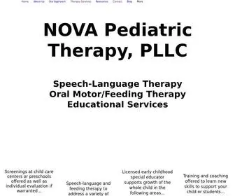 Novapediatrictherapy.com(Speech Therapy) Screenshot