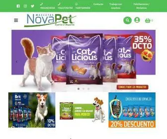 Novapet.cl(Alimentos y accesorios para perros y gatos) Screenshot