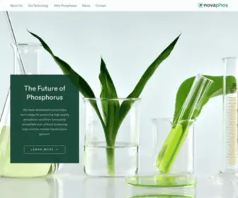 Novaphos.com(The Future of Phosphorus) Screenshot