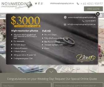 Novaphotography.com.au(Wedding Photographers & Videographer Melbourne) Screenshot