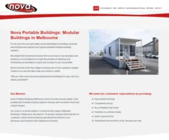 Novaportable.com.au(Modular Buildings in Melbourne) Screenshot