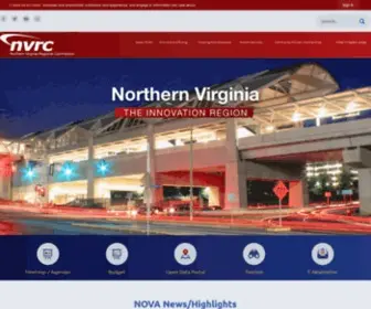 Novaregion.org(Northern Virginia Regional Commission) Screenshot