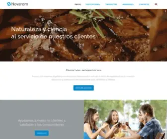 Novarom.com.ar(Creamos Sensaciones) Screenshot