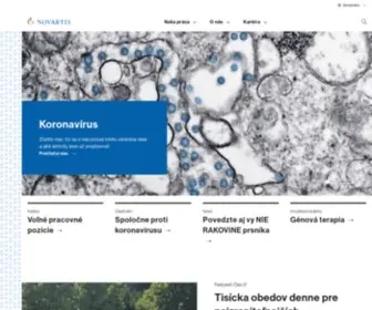 Novartis.sk(Novartis Slovakia) Screenshot