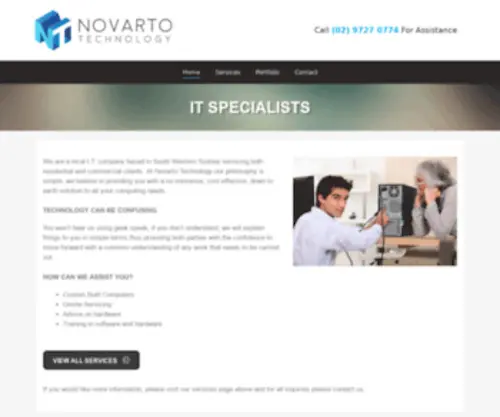 Novarto.com.au(At Novarto Technology our philosophy) Screenshot