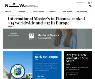 Novasbe.pt(Nova School of Business and Economics) Screenshot