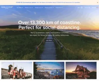 Novascotia.com(Plan Your Trip to Nova Scotia) Screenshot