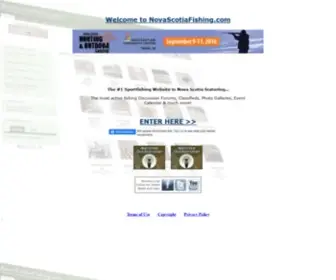 Novascotiafishing.com(The Nova Scotia Sport Fishing Resource) Screenshot