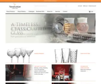 Novascotiancrystal.com(NovaScotian Crystal) Screenshot