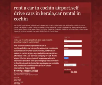 Novaselfdrivecar.com(Rent a car in cochin airport) Screenshot