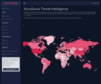 Novasense-Threats.com(NovaSense Threat Feeds) Screenshot