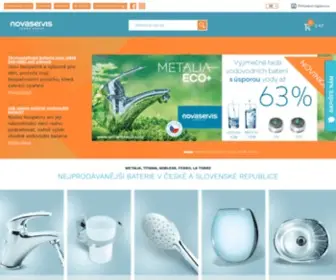 Novaservis.cz(Český výrobce vodovodních baterií a koupelnových doplňků) Screenshot