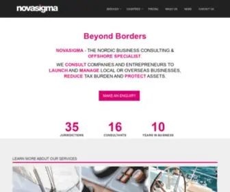 Novasigma.com(THE NORDIC OFFSHORE SPECIALIST) Screenshot