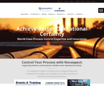 Novaspect.com(Process Automation and Valves) Screenshot