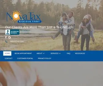 Novataxconsultant.com(Tax Preparation Services in Napa) Screenshot