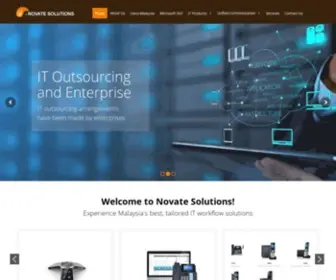 Novate.com.my(Novate Solutions) Screenshot