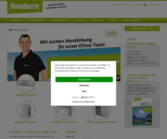 Novatherm.de(Herzlich willkommen bei Novatherm) Screenshot