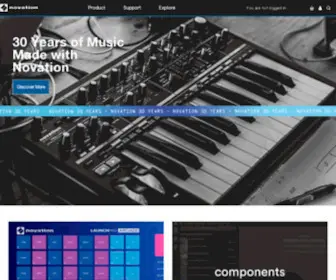 Novationmusic.com(Grid Controllers) Screenshot