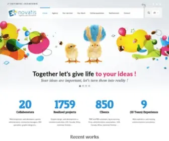 Novatis.eu(Digital Marketing Company) Screenshot