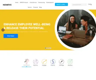 Novative.com(Services RH) Screenshot