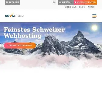 Novatrend.ch(Webhosting, Hosting & Domainnamen) Screenshot