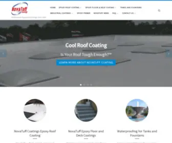 Novatuff.com(NovaTuff Coatings Epoxy Coatings) Screenshot